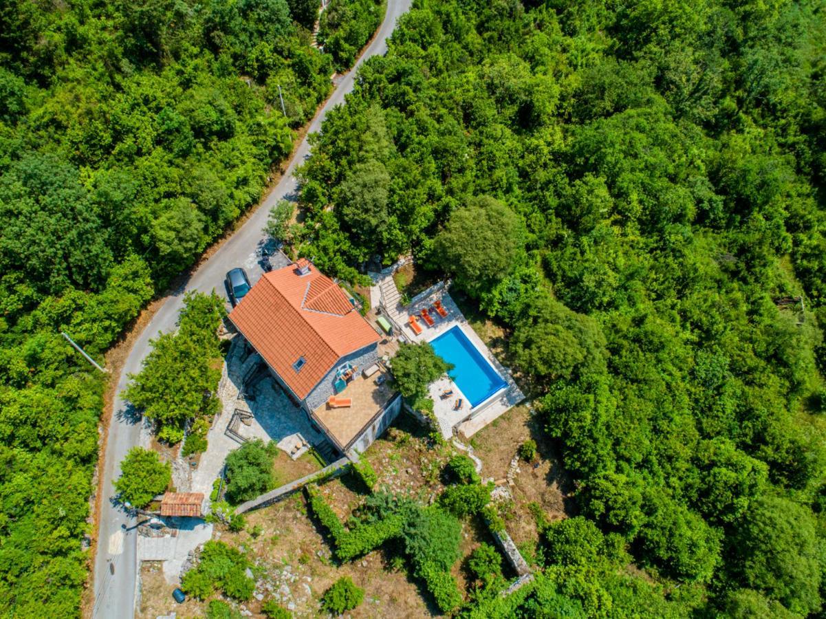 Villa Toscana With A Pool Tivat Bagian luar foto